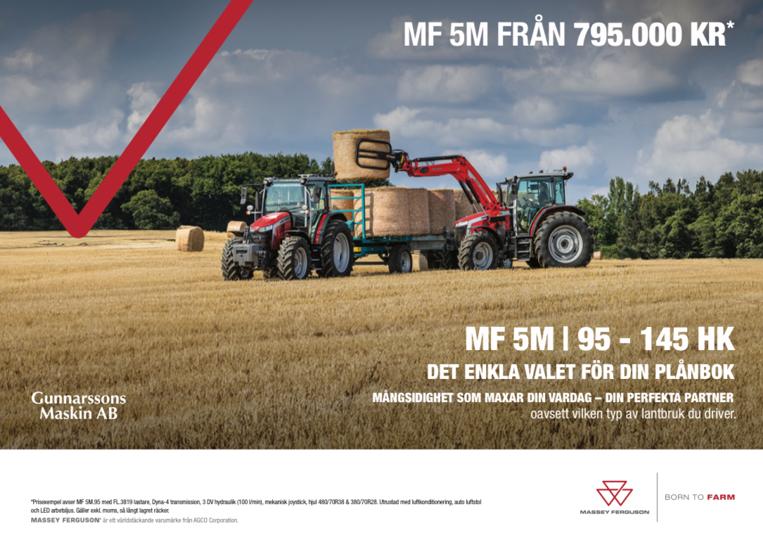 Massey Ferguson 5M - snart på plats i Reftele!